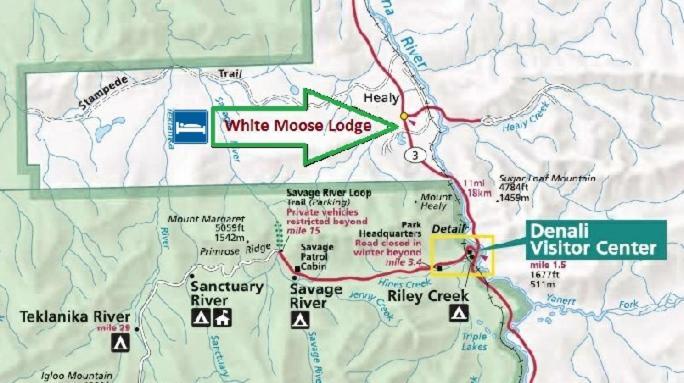 White Moose Lodge Healy Eksteriør billede